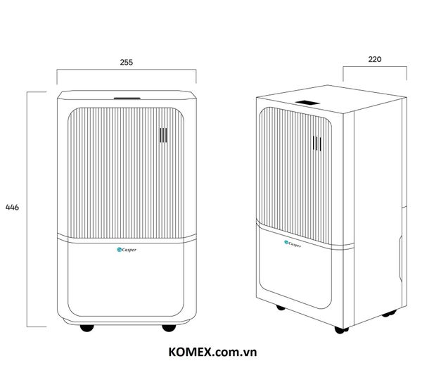 Máy Hút Ẩm Casper 12L DE-12L1E – Giải Pháp Chống Nồm Hiệu Quả Cho Gia Đình