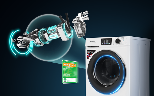 Máy giặt cửa ngang Casper WF-D8VWR1 8kg StainWash đánh bật các vết bẩn nặng