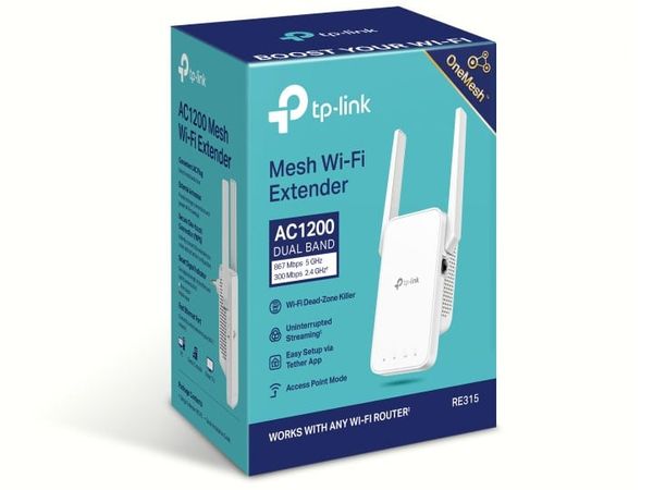 Bộ kích sóng Wifi gia đình giá rẻ chuẩn AC1200 Mbps TP-Link RE305, RE315