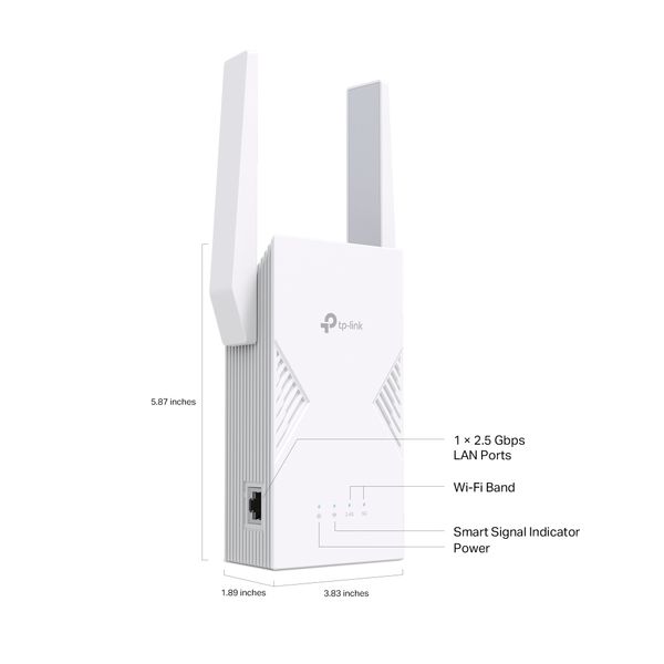 Bộ kích mở rộng sóng Wifi 7 băng tần kép BE3600 Tp-Link RE235BE