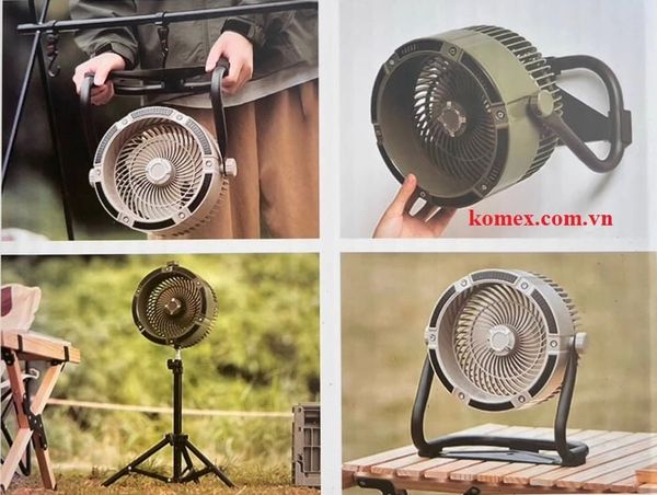 Quạt sạc pin tích điện đa năng tuần hoàn không khí Tiross TS2284