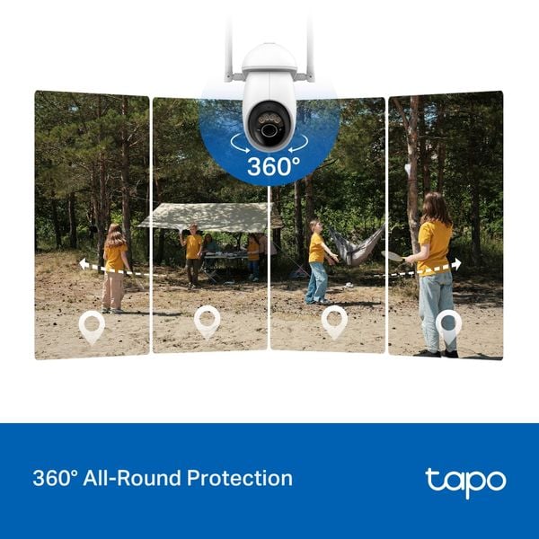 Camera Năng lượng mặt trời Tapo C665G KIT, 4K, 8MP, Dùng SIM 4G và Wi-Fi băng tần kép
