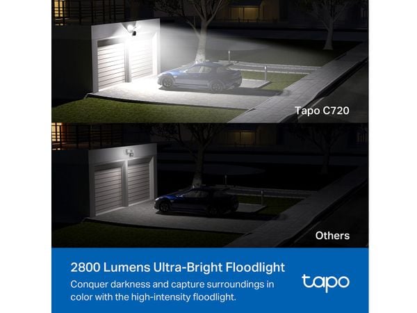 Camera Wifi thông minh ngoài trời có đèn pha TP-Link Tapo C720