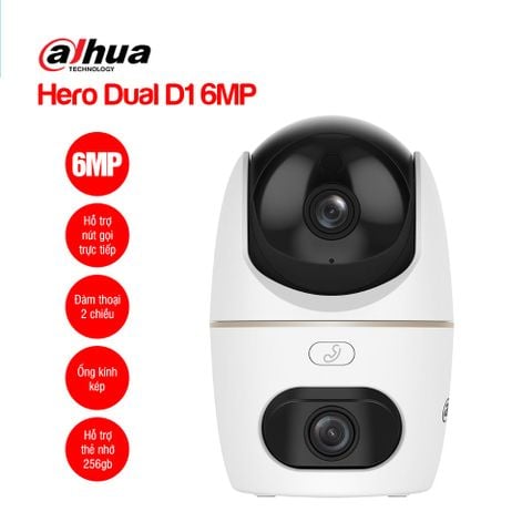 Camera Wifi trong nhà DAHUA Hero Dual D1 DH-H3D-3F, 6MP