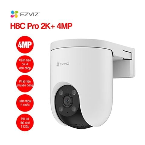 Camera Wifi quay quét ngoài trời EZVIZ H8C PRO 4MP, 2K+