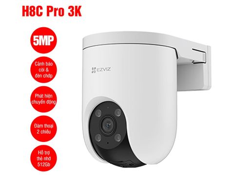 Camera Wifi quay quét ngoài trời EZVIZ H8C PRO 5MP, 3K