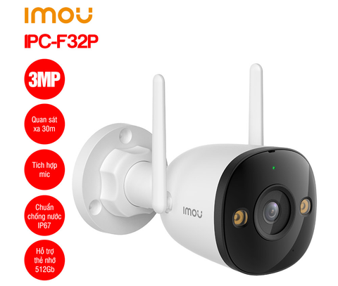 Camera Wifi ngoài trời IMOU IPC-F32P, 3MP