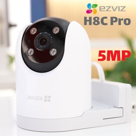 Camera WiFi ngoài trời EZVIZ H8c Pro 3K R210 5MP – Bản Nâng Cấp, Quay Quét 360°, AI, WiFi 6