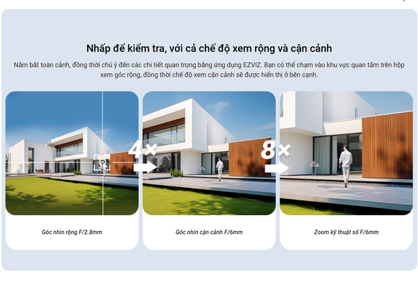 Camera Giám Sát Công Trình EZVIZ H9c Dual 4G 3K, Hỗ Trợ Wifi 6 Có Màu Ban Đêm