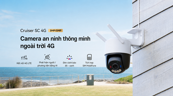 Camera 4G ngoài trời Imou IPC-K7F-3M1T-X, 3MP, 4G, Tích hợp SIM Mobifone miến phí DATA trọn đời