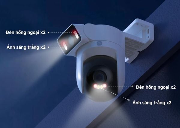 Camera ngoài trời Xiaomi CW500 Dual EU, wifi 6 có cổng Lan Ethernet, đàm thoại, 4Mp