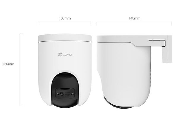 Camera Quay Quét Ngoài Trời EZVIZ H8c PoE 2K 3Mp, AI Nhận Diện Người, Hồng Ngoại