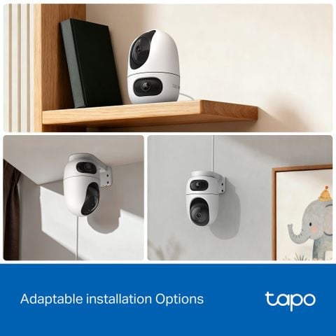 Camera trong nhà TP-Link Tapo C245D 2K – Camera 2 Ống Kính, Quay Quét 360°
