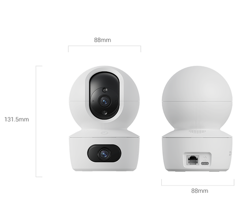 Camera trong nhà Wi-Fi 6 băng tần kép EZVIZ TY7 Dual 2K+, Quay Quét Ống Kính Kép