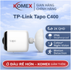 Camera wifi ngoài trời dùng Cell pin Sạc lại Lithium-ion TP-Link Tapo C400, Full HD 2MP, 5200mAh