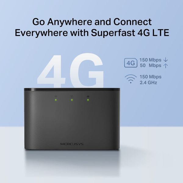 Cục phát Wi-Fi Mini Di Động Sim 4G LTE MERCUSYS MT110, tương thích mọi nhà mạng trên thế giới