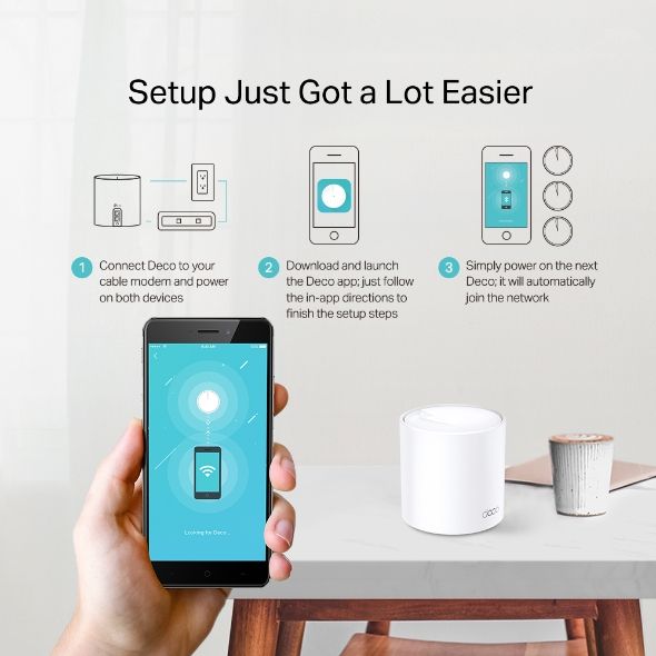 Hệ Thống Mesh WiFi 6 TP-Link Deco X20(3-pack) Ethernet Backhaul giúp tăng độ ổn định các node