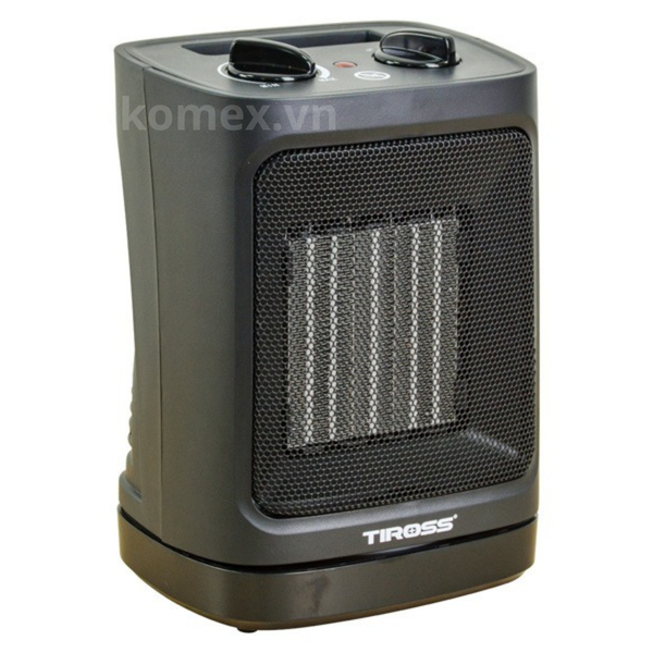 Máy sưởi gốm Ceramic Tiross TS9442 (2000W), Tự ngắt khi đổ, Không khô da