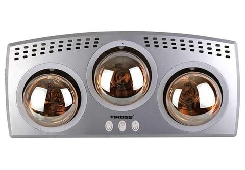 Đèn sưởi nhà tắm 3 bóng Hồng ngoại TIROSS TS9292, công suất 825W