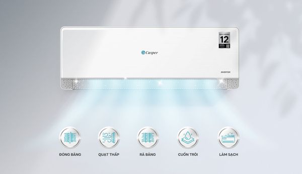 Điều hòa Treo tường CASPER QC-12IS36, 1 chiều Inverter 12.000 BTU, 1.5 HP