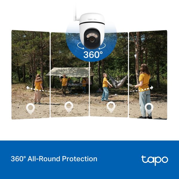 Camera 4G năng lượng mặt trời Tapo C615G-KIT, 2K 3MP, AI 360°, Solar, IP65