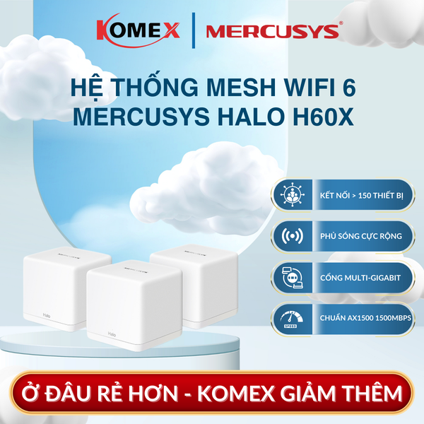 Hệ Thống Mesh WiFi 6 MERCUSYS Halo H60X AX1500 (3-Pack) hỗ trợ các tính năng quản lý phụ huynh