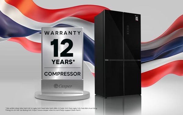 Tủ lạnh nhiều cánh Casper 542L ProFresh RM-D542GBS Inverter, mặt kính
