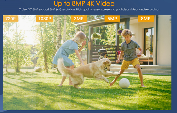 Camera Wifi 6 ngoài trời Imou Cruiser SC IPC-K7FP-8V0N, 8MP, chuẩn 4K Ultra HD, giám sát ngày đêm, quay quét 360 độ, đàm thoại 2 chiều