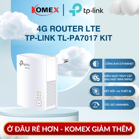 Bộ Chuyển Đổi Internet Qua Đường Dây Điện 1000Mbps TP-Link TL-PA7017 KIT Gigabit Ethernet AV1000