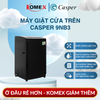 Máy Giặt Cửa Trên Casper WT-9NB3 9Kg, Fuzzy Logic Thông Minh, Lồng Giặt Diamond Bền Bỉ