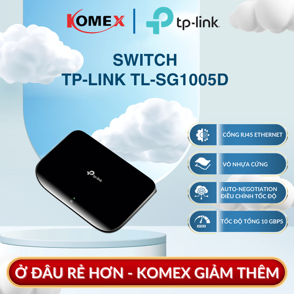 Switch Gigabit 5 Cổng TP-Link TL-SG1005D, Giảm công suất cấp cho cổng nhàn rỗi