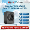 Máy giặt cửa ngang Casper Inverter 10.5kg WFD105VGR1, giặt hơi nước, 1200 vòng/phút