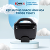 Kẹp nướng bánh Snack hình hoa Tiross TS9673 900W Khay 6 Khuôn Chống Dính