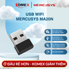 USB Adapter WiFi MERCUSYS MA20NB, MA20N AC650, tích hợp Bluetooth 5.0, Windows tự nhận driver