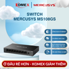 Switch Gigabit 8 Cổng Mercusys MS108GS Vỏ Kim Loại bảo vệ linh kiện bên trong và duy trì hiệu suất ổn định
