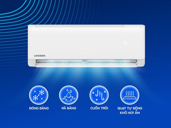 Điều Hòa treo tường Inverter giá rẻ Lenson LV-12CX1 1.5HP 12000BTU 1 Chiều Chính Hãng Thái Lan