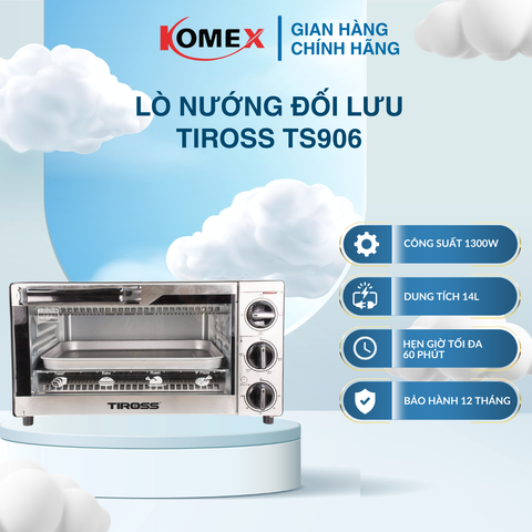 Lò nướng Tiross TS9606 Dung tích 14L Công suất 1300W