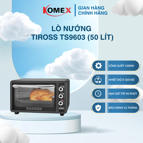 Lò nướng TIROSS TS9603 50Lít Công suất 1500W
