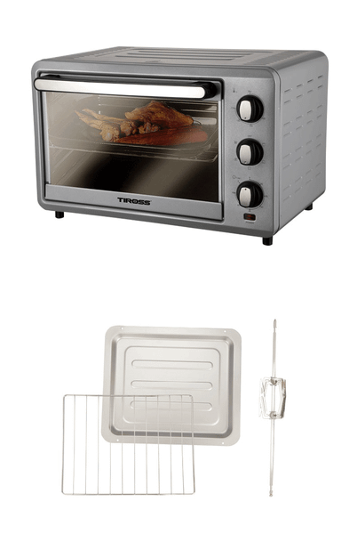 Lò Nướng Tiross TS9607 28L, Nướng Đối Lưu, Công suất 1500W