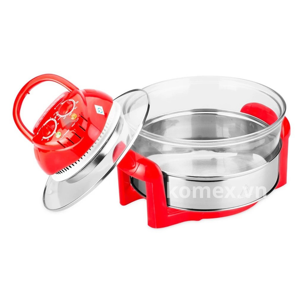 Lò nướng thủy tinh Halogen Tiross TS967, Dung tích 12L