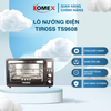 Lò nướng thùng Tiross TS9608 28L, Công suất 1500W, Hẹn giờ tới 60 phút