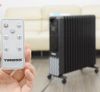 Máy sưởi dầu Điều khiển từ xa 15 thanh TIROSS TS9222, 30m2, Công suất 2800W