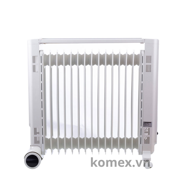 Máy Sưởi Dầu Tiross TS9215 15 Thanh, Công Suất 2800W, Có Điều Khiển, Tiết Kiệm Điện