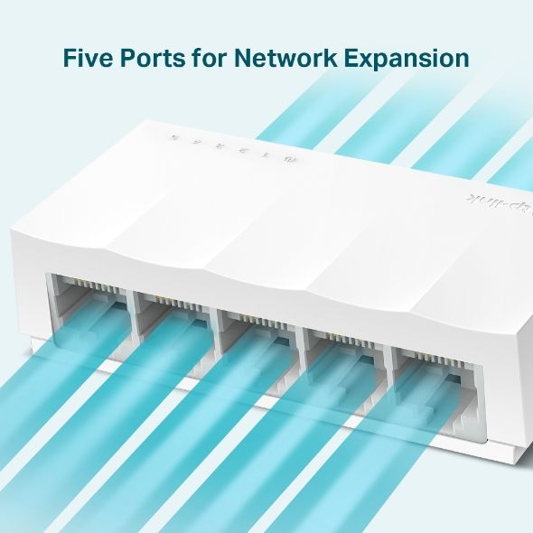 Thiết bị chia mạng TP-Link LS1005 5 Cổng 10/100Mbps LiteWave, đáp ứng tốt nhu cầu cơ bản