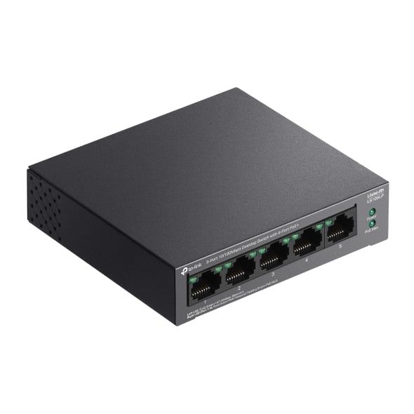 Switch PoE TP-Link LS105LP 10/100Mbps 4 Cổng PoE 41W Vỏ Kim Loại, Cấp nguồn qua Ethernet