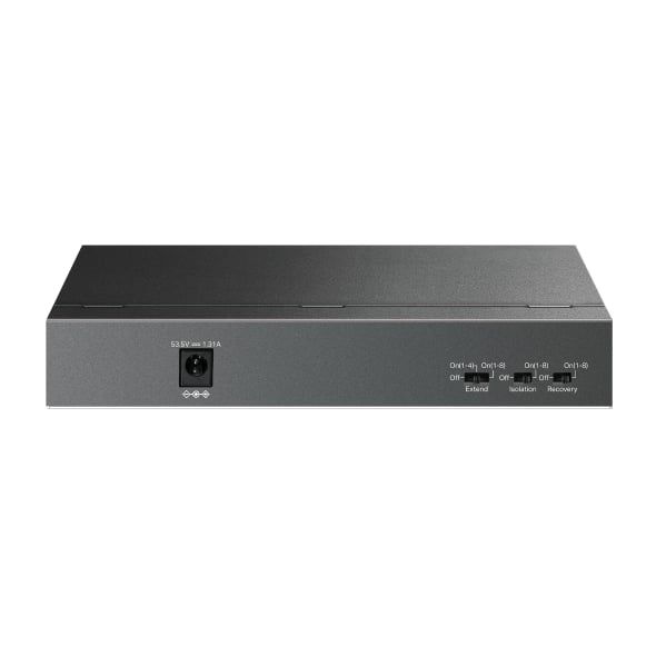 Switch PoE TP-Link LS109P Cổng Uplink 10/100Mbps 8 Cổng PoE+ 63W, Thiết kế không quạt, Vỏ Kim Loại