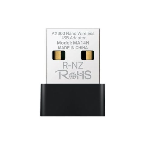USB Adapter Wi-Fi Mercusys MA14N AX300 Nano, hoạt động tốt với router Wi-Fi cũ và mới