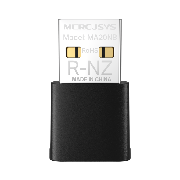 USB Adapter WiFi MERCUSYS MA20NB, MA20N AC650, tích hợp Bluetooth 5.0, Windows tự nhận driver