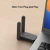 USB Adapter WiFi Mercusys MA32H AC1300 Cổng USB 3.0, truyền dữ liệu nhanh gấp 10 lần USB 2.0
