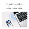USB Adapter WiFi 6 AX900 MERCUSYS MA60XNB, Bluetooth 5.3 tích hợp sẵn driver, hỗ trợ Windows 10/11